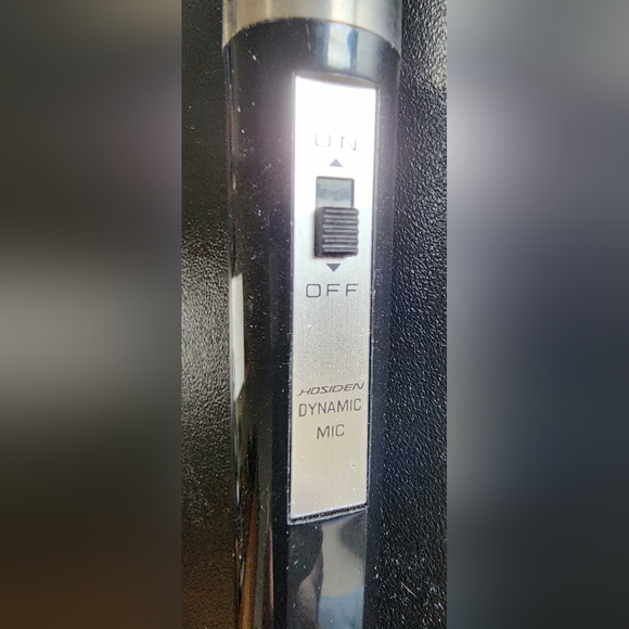 Vintage Rare Hosiden Dynamic Mic Dual Socket - Picture 2 of 2